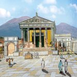 Reconstituição, como era Pompeia na época romana