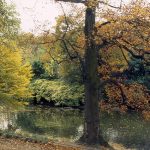 Paris, parque de Montsouris no outono