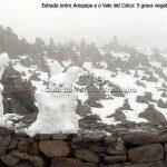 Peru, a estrada a quase 5.00m, entre Arequipa e o Valle del Colca