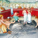 Reconstituição, termas de Caracala, em Roma