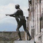 Os Césares e mundo romano: ruinas romanas de Pompeia, Itália