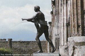 Os Césares e mundo romano: ruinas romanas de Pompeia, Itália