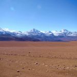 Os Andes, no Chile, deserto do Atacama