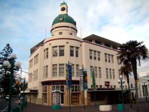 Arquitetura Art-Decô, em Napier, Nova Zelândia