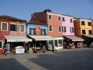 Burano, na Laguna Veneziana, Itália