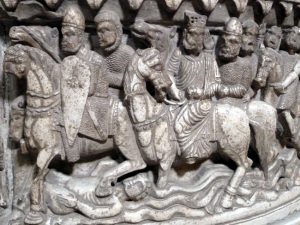 Detalhe palácio em Lucca, Itália