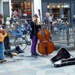 Dinamarca, Kopenhage, músicos de rua