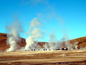 Gêiseres de El Tatio, no Altiplano chileno