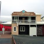 Hotel da época da colonização em Rotorua, Nova Zelândia