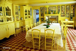 Sala de jantar da casa de Claude Monet - Foto Ariane Cauderlier
