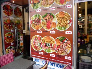 Lanchonette de fast food em Paris