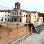Isola Tiberina, no rio Tibre, Roma