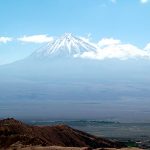 Paisagens vulcânicas no Atacama, Chile