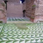 Piso de mosaico, Termas de Caracala, Roma