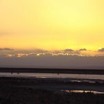 Salina no Atacama, no por do sol