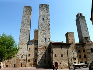 As torres de San Gimigano, Itália