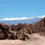 Valle de la Muerte, com os Andes ao fundo