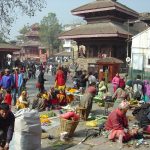 Katmandu, Nepal,centro histórico junto do Palácio Real