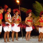 Espetáculo folclórico em Bora Bora