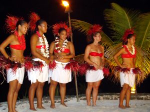 Espetáculo folclórico em Bora Bora