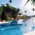 Piscina do resort Orient Express, em Bora Bora