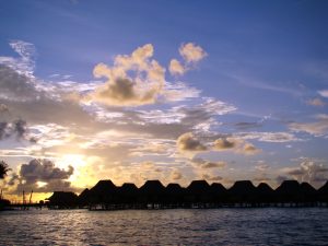 Por-do-sol em Bora-Bora, Tahiti