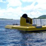 Submarino com interior envidraçado em Bora Bora, Tahiti