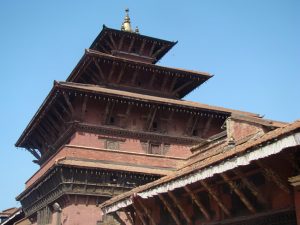 Telhados do Palácio Real, Patan, Nepal