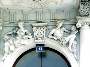 Decorção art-déco em edifício de Viena