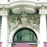 Detalhe art-déco em edifício de Viena