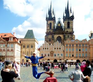 Espétáculo de rua, Praga