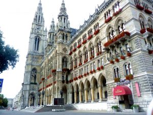 Frente da prefeitura de Viena